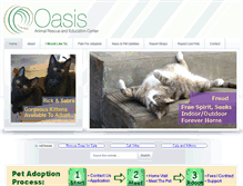 Tablet Screenshot of oasisanimalrescue.ca